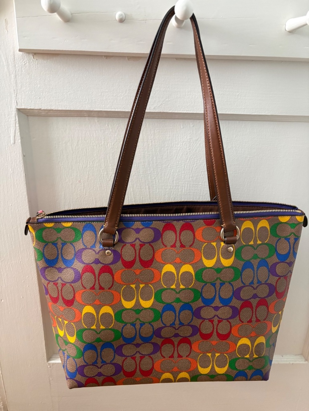 Coach Pride Gallery tote and wallet - rare rainbow - Picture 3 of 8